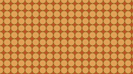 Seamless floral pattern background texture design for textile and wallpaper in tan and red