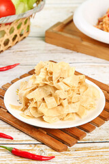 Dried Tofu Skin Sheets Asian Vegetarian Cooking Ingredient Food Preparation