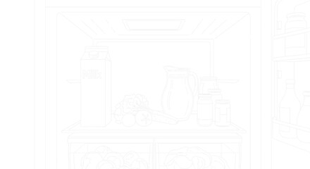 Fototapeta premium vector drawing of a house