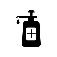 Sanitizer icon outline editable stroke line drawing eps.