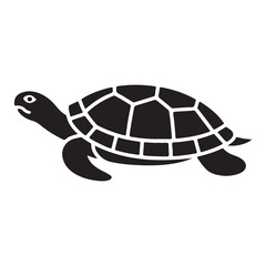 Cute cartoon turtle illustration with vibrant colors