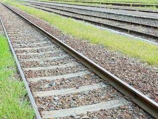 Naklejka premium Railway tracks.
