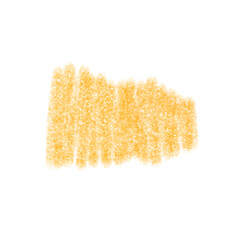 Hand drawn golden crayon scribble shade on transparent background 