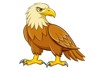 golden eagle isolated on white