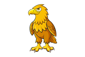 eagle cartoon isolated on white
