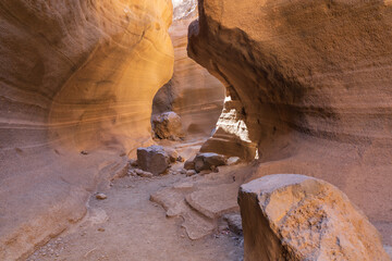 Barranco De Las Vacas slot canyon - Gran Canaria Spain
