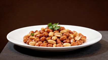 Premium Salted Roasted Peanuts with Cilantro, Great for Gourmet Snack Lovers and Food Brands