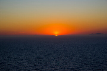Fototapeta premium sunset in Akrotiri, Santorini, Greece