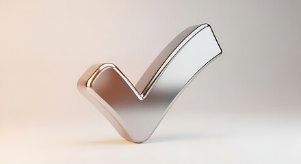 Silver check mark icon symbol sign right correct approved confirmed done