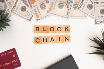 Wooden block tiles with the letters 