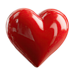 Shiny Red Heart Shape