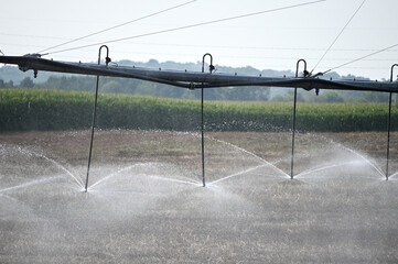 Pivot Irrigation in Dry Field