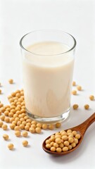 Soy milk and soybeans
