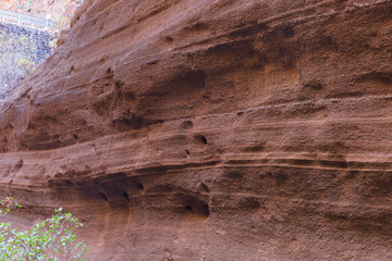 Barranco De Las Vacas slot canyon - Gran Canaria Spain