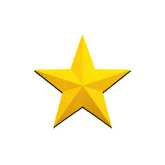 Fototapeta premium Golden Star Illustration