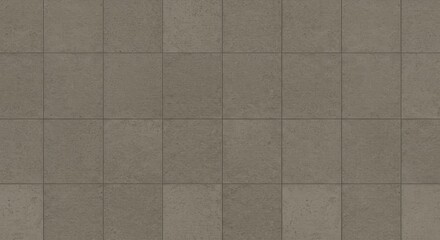 A top-down view of a textured gray tile floor.