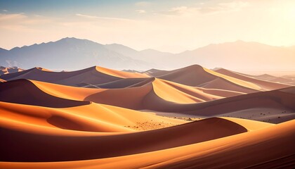 Sunrise over desert dunes (3)