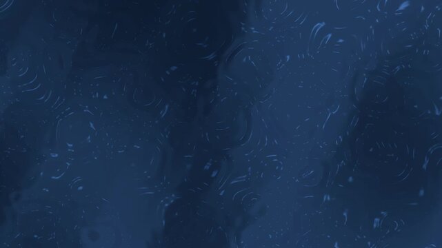 rain drops creating ripples on a dark blue surface perfect for adding a calm soothing effect with water drops effects