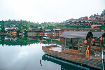September 09, 2025 Ban Rak Thai Village, Mae Hong Son province Northern Thailand.