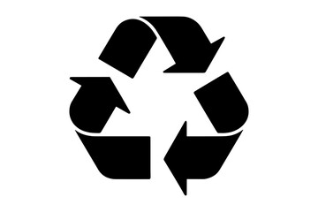 Recycling symbol reuse recycle environment eco silhouette