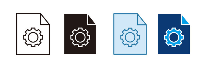 Setting Icon Set Multiple Style Collection