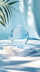 Background image of crystal trophy display rack
