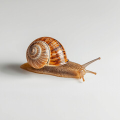 snail isolated on white background