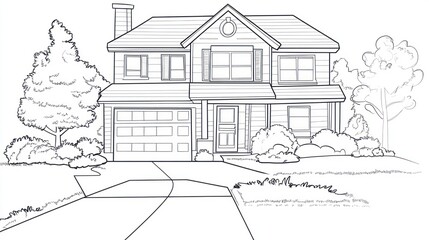 Simple house drawing