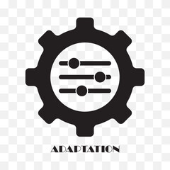 Adaptation of resource project, vector icon.
