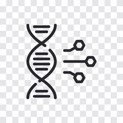 DNA and biomaterial with molecule, concept of biotechnology, bioengineering.