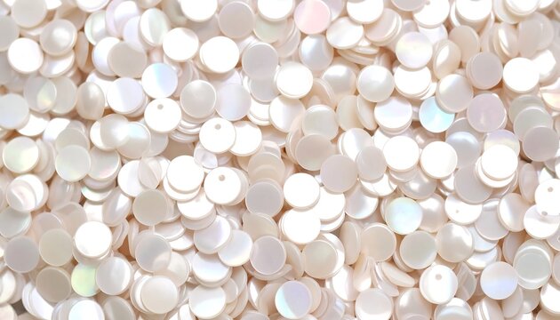 Close-up of many round beads - Powered by Adobe