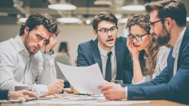 Angry Manager Confronts Team Over Poor Financial Results