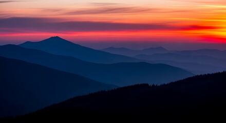 Obraz premium Sunrise Mountain Majesty.