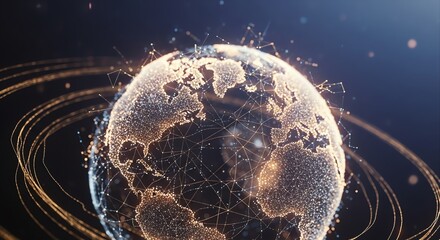 Global Connections Digital Earth Globe Network and Communications