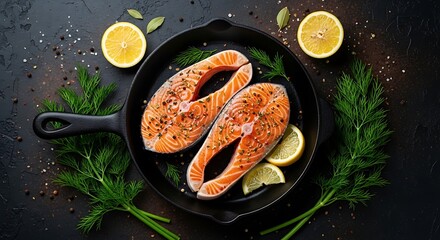 Pan-Seared Salmon with Lemon and Herbs.