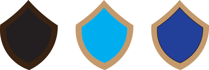 shield icon set. shield with tick mark and plus mark. Medical Protection symbol.Shield badge quality symbol isolated on transparent background. Design elements for safety and protection