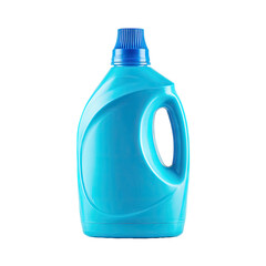 Light-blue plastic detergent bottle with handle (1)