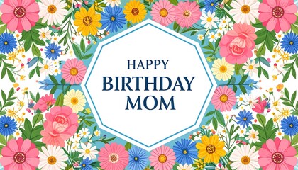 Floral birthday greeting card (1)