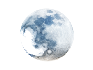 Full moon celestial body night sky lunar surface cratered satellite, Isolated On White, Png Transparent