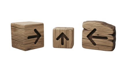 Wooden Directional Arrow Signs.