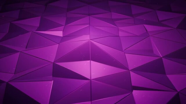 Vivid Purple Geometric Triangle Pattern Surface with Abstract Low Poly Design