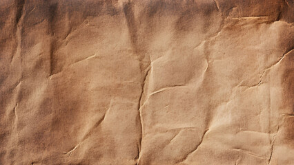 Dark brown vintage wrinkled paper texture background. Vector art