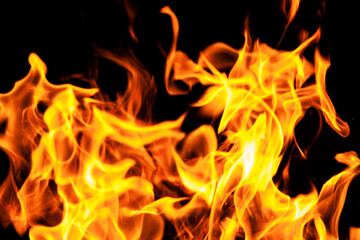 Close up of campfire flames Germany, Augsburg, 16 September 2025