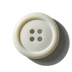 Close-up of a round, off-white button with four small, centered holes (1)