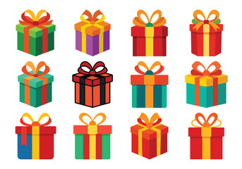 Colorful Gift Box Collection for Celebrations and Special Occasions