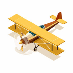 airplane isolated on white background