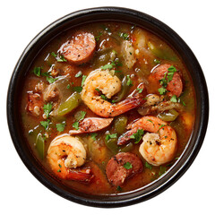 Spicy Seafood Gumbo For Family Dinner. png