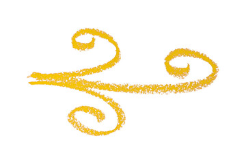 Drawing with colored pencils, following the lines