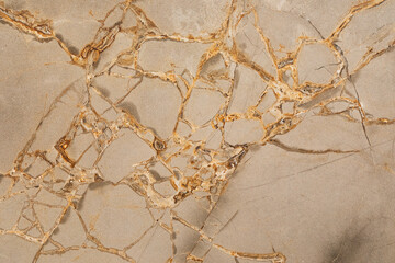 Natural stone surface with intricate veins and patterns showcasing a unique blend of colors and textures for interior design