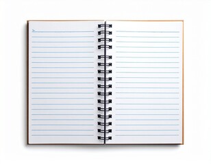 notebook isolated on white background